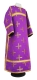 Clergy sticharion - Eufrosinia metallic brocade B (violet-gold), Standard design