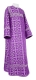 Clergy sticharion - Cornflowers metallic brocade B (violet-silver), Standard design