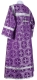 Clergy sticharion - Oubrous metallic brocade B (violet-silver) back, Standard cross design