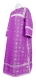Clergy sticharion - Lavra metallic brocade B (violet-silver), Premium design
