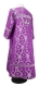 Clergy sticharion - Theophania metallic brocade B (violet-silver) back, Economy design