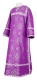 Clergy sticharion - Vilno metallic brocade B (violet-silver), Standard design