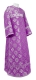 Clergy sticharion - Myra Lycea metallic brocade B (violet-silver), Standard design