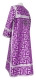 Clergy sticharion - Cappadocia metallic brocade B (violet-silver), back, Economy design