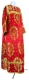 Clergy sticharion - Resurrection metallic brocade B (red-gold), Standard cross design