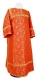 Clergy sticharion - Alpha&Omega rayon brocade B (red-gold), Standard design