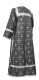 Clergy stikharion - Custodian metallic brocade B (black-silver) back, Economy design