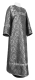 Clergy sticharion - Vasiliya metallic brocade B (black-silver), Standard design