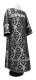 Clergy sticharion - Korona metallic brocade B (black-silver), Economy design