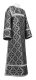 Clergy stikharion - Nicholaev metallic brocade B (black-silver), Economy design