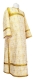 Clergy sticharion - Custodian metallic brocade B (white-gold), Standard design