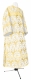 Clergy sticharion - Vinograd metallic brocade B (white-gold), Standard design