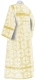 Clergy sticharion - Oubrous metallic brocade B (white-gold) back, Standard cross design