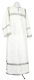 Clergy stikharion - Venets metallic brocade B (white-silver), Economy design