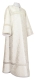 Clergy sticharion - Old-Greek metallic brocade B (white-silver), Standard design