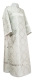 Clergy sticharion - Kazan metallic brocade B (white-silver), Standard design