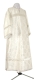 Clergy sticharion - Myra Lycea metallic brocade B (white-silver), Standard design