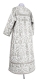 Clergy sticharion - Prestol metallic brocade B (white-silver) back, Standard design