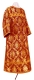 Clergy sticharion - Royal Crown metallic brocade BG1 (claret-gold), Standard design