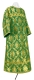 Clergy sticharion - Royal Crown metallic brocade BG1 (green-gold), Standard design