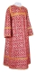 Clergy sticharion - Flower metallic brocade BG1 (red-gold), Standard design