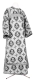 Clergy sticharion - Nativity metallic brocade BG1 (black-silver), Standard design