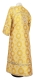 Clergy sticharion - Samara metallic brocade BG1 (white-gold) (back), Standard design