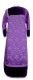Clergy sticharion - Repka metallic brocade BG2 (violet-silver) (back) with velvet inserts, Standard design