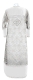 Clergy sticharion - Repka metallic brocade BG2 (white-silver) (back) with velvet inserts, Standard design