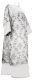 Clergy stikharion - metallic brocade BG2 (white-silver)