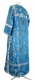 Clergy sticharion - Samariya metallic brocade BG3 (blue-silver) (back), Standard cross design