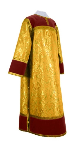 Clergy stikharion - metallic brocade BG3 (yellow-claret-gold)