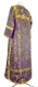 Clergy sticharion - Samariya metallic brocade BG3 (violet-gold) (back), Standard cross design