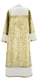 Clergy sticharion - Morozko metallic brocade BG3 (white-gold) back, with velvet inserts, Standard design