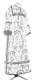 Clergy stikharion - metallic brocade BG3 (white-silver)