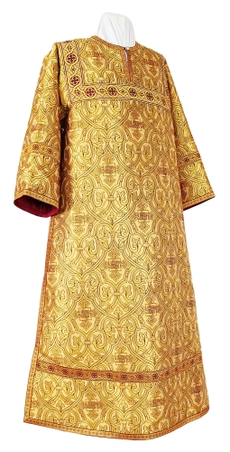 Clergy stikharion - metallic brocade BG5 (yellow-claret-gold)