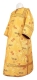 Clergy sticharion - Majestic Garden metallic brocade BG6 (yellow-gold), Standard design