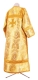 Clergy sticharion - Eleon Bouquet metallic brocade BG6 (yellow-gold) back, Premium design