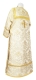 Clergy sticharion - Eleon Bouquet metallic brocade BG6 (white-silver) (back), Standard design