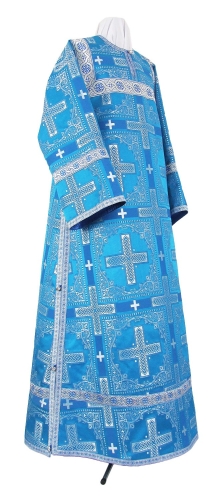 Clergy stikharion - rayon brocade S2 (blue-silver)