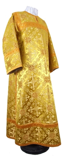 Clergy stikharion - rayon brocade S2 (yellow-claret-gold)