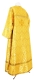 Clergy sticharion - Souzdal' rayon brocade S2 (yellow-gold) back, Economy design