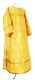 Clergy sticharion - Souzdal' rayon brocade S2 (yellow-gold), Economy design