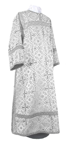 Clergy stikharion - rayon brocade S2 (white-silver)