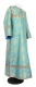 Clergy sticharion - Solovki rayon brocade S3 (blue-gold), Standard design