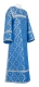 Clergy sticharion - Nicholaev rayon brocade S3 (blue-silver), Premium design