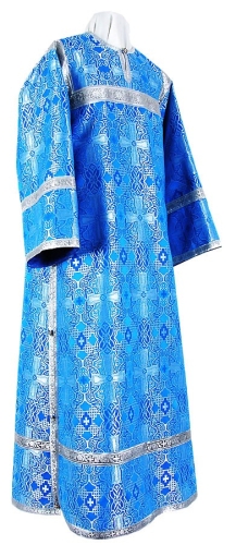 Clergy stikharion - rayon brocade S3 (blue-silver)