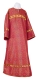 Clergy sticharion - Shouya rayon brocade S3 (claret-gold), Standard design