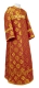 Clergy sticharion - Myra Lycea rayon brocade S3 (claret-gold), Standard design