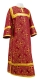 Clergy sticharion - Alania rayon brocade S3 (claret-gold), Economy design